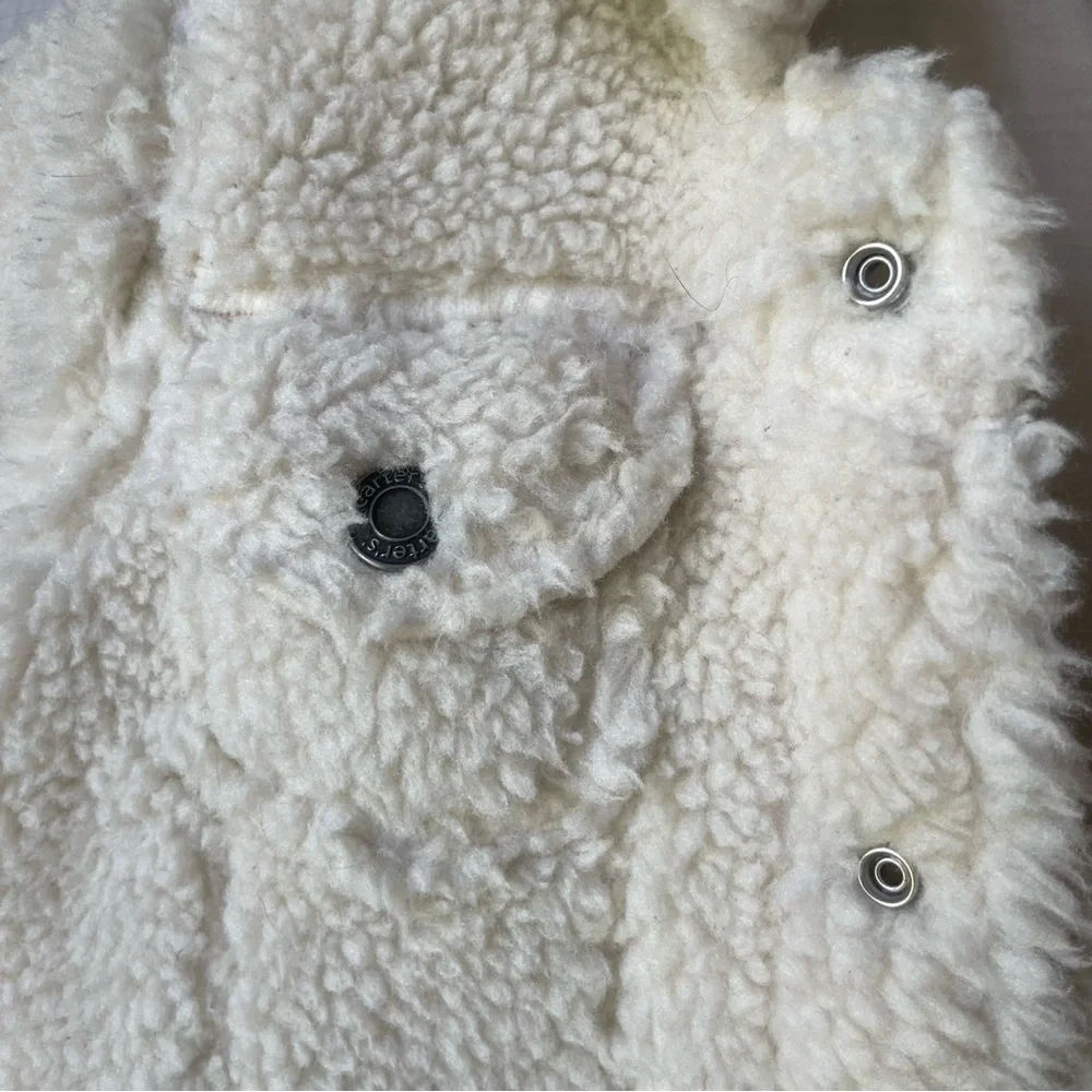 Carter's Cream‎ Sherpa Jean Jacket bomber jacket size 6M
